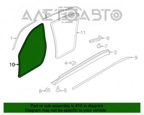 Уплотнитель дверного проема передний левый Porsche Panamera 10-16