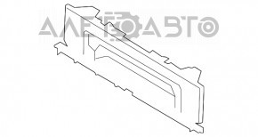 Capacul interior al portbagajului Porsche Panamera 10-16, negru.