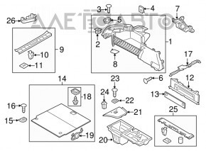 Capacul exterior al portbagajului Porsche Panamera 10-16 crom, zgârieturi