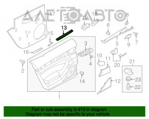 Накладка телевизора Porsche Panamera 10-16 OEM