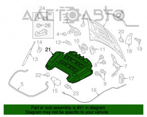 Izolarea capotei Porsche Panamera 10-16