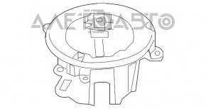 Motorul ventilatorului de încălzire Porsche Panamera 10-16, nou, neoriginal, NISSENS