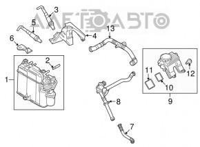 Sonda lambda stânga primul Porsche Panamera 10-16 3.6, 4.8