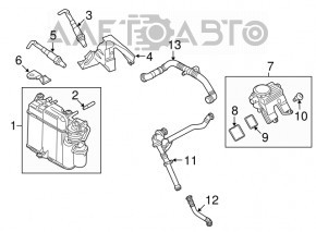 Sonda lambda dreapta a doua pentru Porsche Panamera 10-16 3.6, 4.8