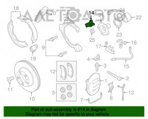 Senzor ABS spate dreapta Porsche Panamera 10-16