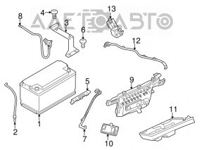 Suport baterie Porsche Panamera 10-16