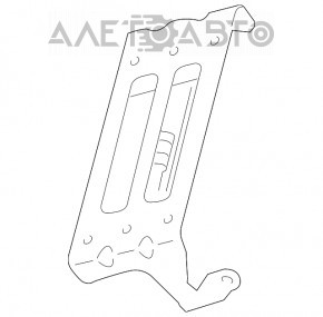 Suportul blocului ECU al calculatorului motorului Porsche Panamera 10-16 3.6, 4.8