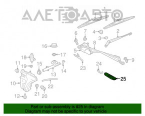 Injectoarele de spălare a parbrizului stânga Porsche Panamera 10-16