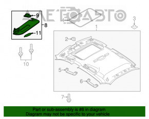 Capota stângă Porsche Panamera 10-16 din alcantara neagră.