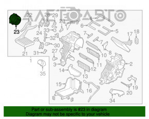 Motorul ventilatorului de încălzire Kia Soul 14-19