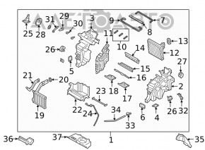 Корпус печки голый Hyundai Santa FE 19-