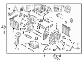 Radiatorul încălzitorului pentru Kia Forte 4d 14-18.