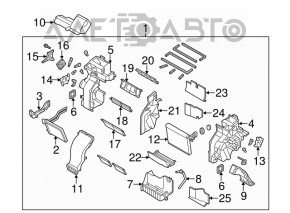 Актуатор моторчик привод печки вентиляция Kia Sorento 10-15 OEM