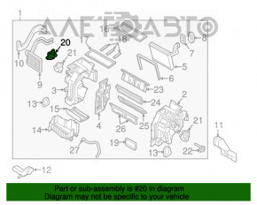 Actuator motor pentru acționarea încălzitorului și a aerului condiționat pentru Kia Optima 11-15.