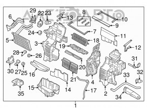 Actuator motor pentru acționarea ventilatorului de încălzire și aer condiționat pentru Hyundai Santa FE Sport 13-18