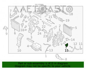 Actuatorul motorului care acționează ventilatorul de încălzire și ventilație pentru Hyundai Elantra AD 17-20.