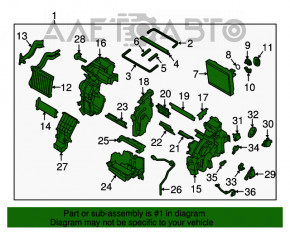 Radiatoarele asamblate Kia Niro 17-19 HEV, PHEV pentru zona duală.