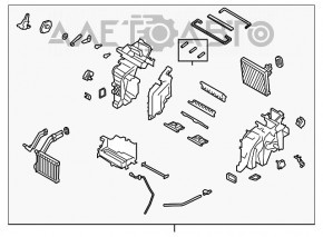 Печка в сборе Hyundai Santa FE 19-20 MANUAL