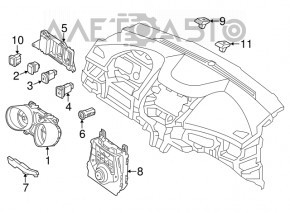 Управление климат-контролем Hyundai Elantra UD 11-13 дорест manual с подогревом