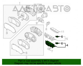 Controlul climatizării manual al modelului Kia Soul 14-19 prezintă mici zgârieturi.