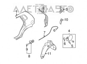 Grila de ventilatie stanga pentru Hyundai Veloster 12-17, noua, originala OEM