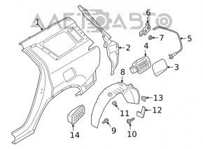 Grila de ventilatie stanga Hyundai Santa FE 19- nou OEM KOR