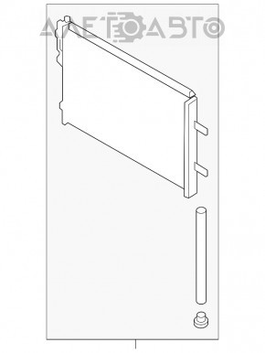 Radiatorul condensatorului de aer condiționat Hyundai Veloster 12-14