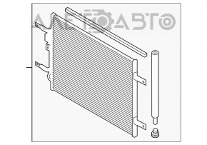 Condensator radiator aer conditionat Kia Niro 17-22 HEV, PHEV nou original OEM