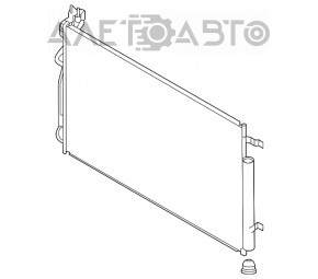 Radiatorul condensatorului de aer condiționat Hyundai Sonata 20- 2.5