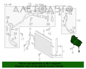 Compresorul de aer condiționat Kia Niro 17-22 HEV