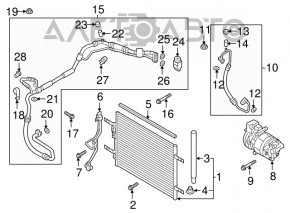 Compresorul de aer condiționat Kia Niro 17-22 HEV