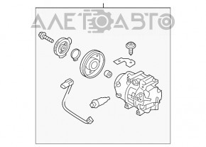 Compresorul de aer condiționat Hyundai Santa FE Sport 13-18 2.0T 2.4