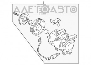 Compresorul de aer condiționat Kia Soul 14-19 1.6 F500-FGDAA02