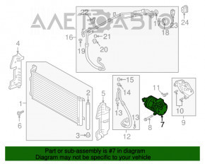 Compresorul de aer condiționat al Hyundai Sonata 16-19 hibrid
