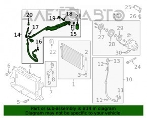 Bobina de aer condiționat a încălzitorului-condensator Hyundai Santa FE 19-20 2.4