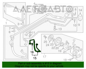 Compresorul de aer condiționat al încălzitorului Hyundai Veloster 12-17.