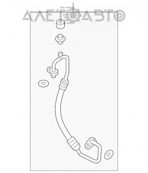 Teava aer conditionat condensator-compresor Kia Niro 17 HEV tip 1 nou original OEM