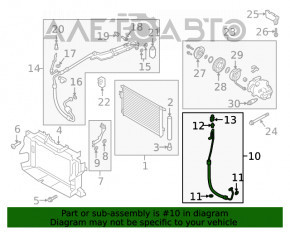 Bobina de condensare a compresorului de aer condiționat Hyundai Santa FE 19-20 2.4