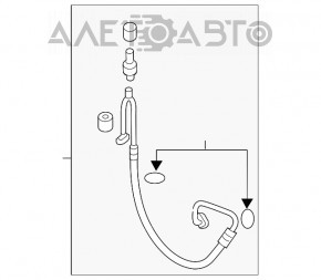Трубка кондиционера конденсер-компрессор Hyundai Sonata 11-12 hybrid