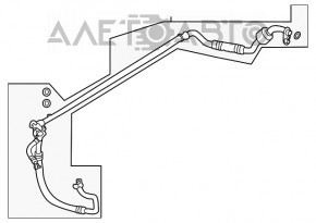 Bobina de condensare a compresorului de aer condiționat Hyundai Veloster 12-17