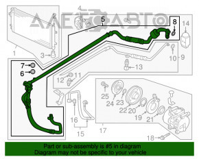 Bobina de condensare a compresorului de aer condiționat Hyundai Veloster 12-17