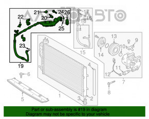 Bobina de aer condiționat Kia Soul 14-19 1.6