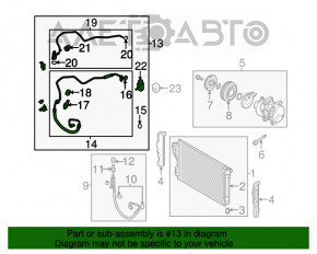 Bobina de aer condiționat a încălzitorului-condensator Hyundai Sonata 11-15 2.0