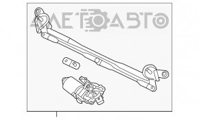 Trapezul de curățare a parbrizului cu motor pentru Kia Soul 14-19