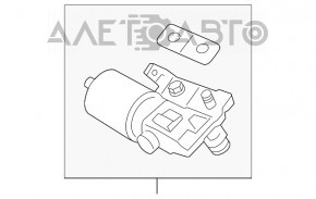 Matura trapezoidală cu motor pentru Hyundai Sonata 11-15.