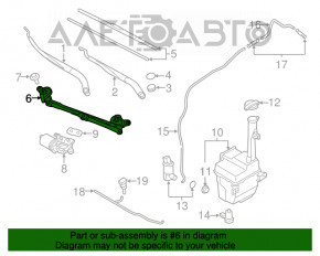 Trapezul de curățare a parbrizului cu motor pentru Hyundai Azera 12-17