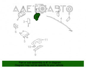 Подушка безопасности airbag в руль водительская Subaru b9 Tribeca черная