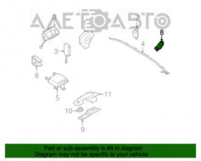 Датчик подушки безопасности задний правый Subaru b9 Tribeca