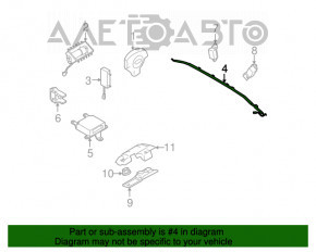 Perna de siguranță airbag, cortina laterală stânga Subaru B9 Tribeca.