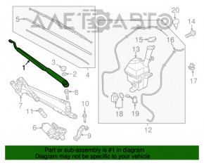 Șnurul de remorcare stânga pentru Kia Niro 17-22